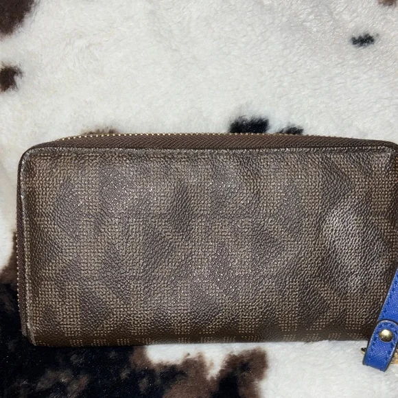 Michael Kors Brown and Gold Wristlet - Picture 2 of 5